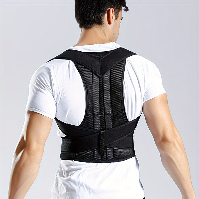 Breathable Mesh Adjustable Back Support for Correcting Posture and Supporting the Back