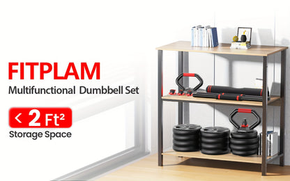 Versatile 6-in-1 Adjustable Dumbbell Set