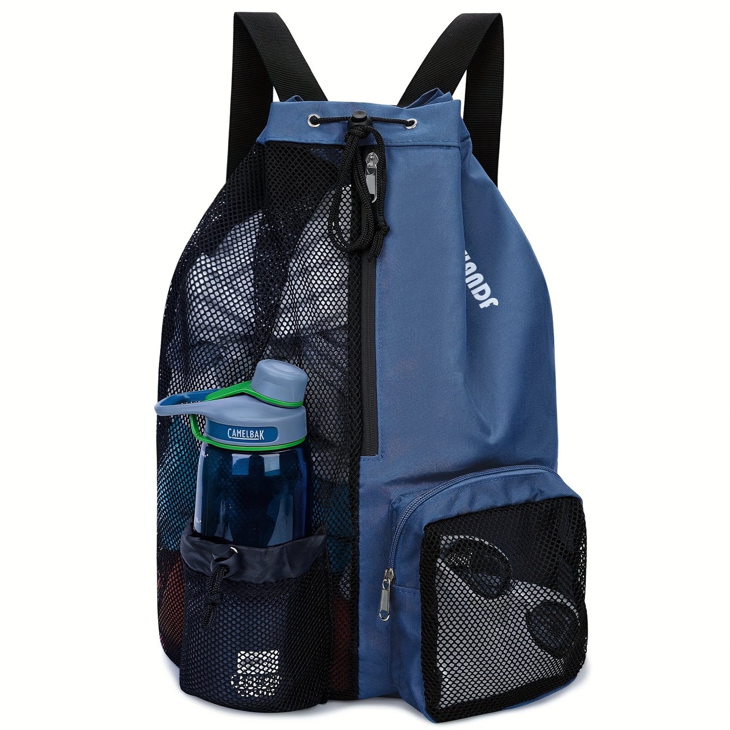 Swimming Bag Mesh Drawstring Backpack