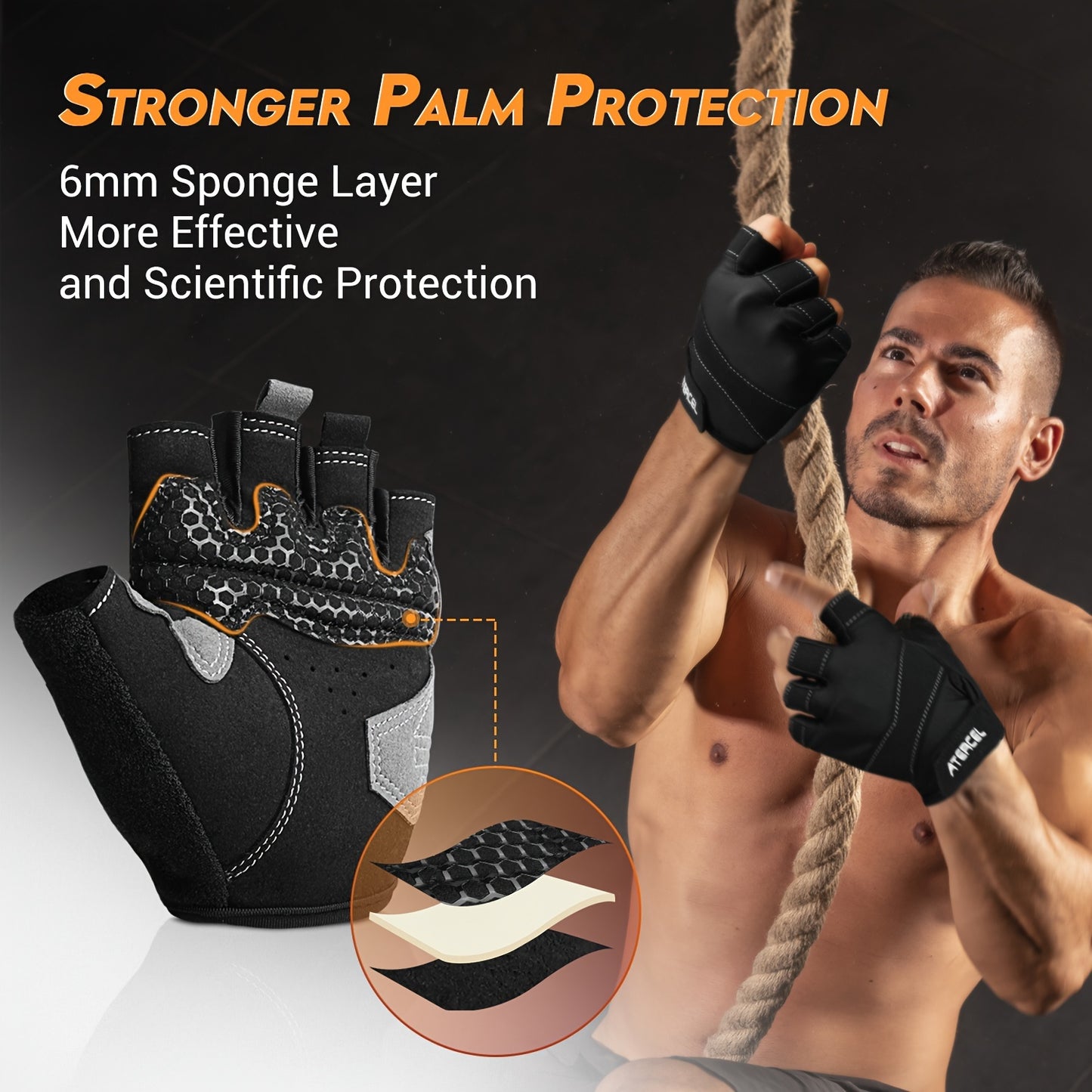 ATERCEL Workout Gloves For Women Men