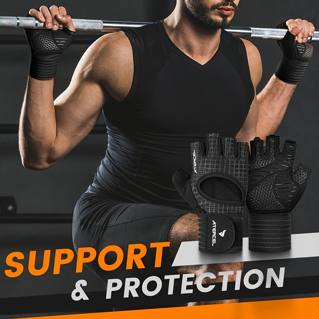 ATERCEL Gym Gloves For Men And Women