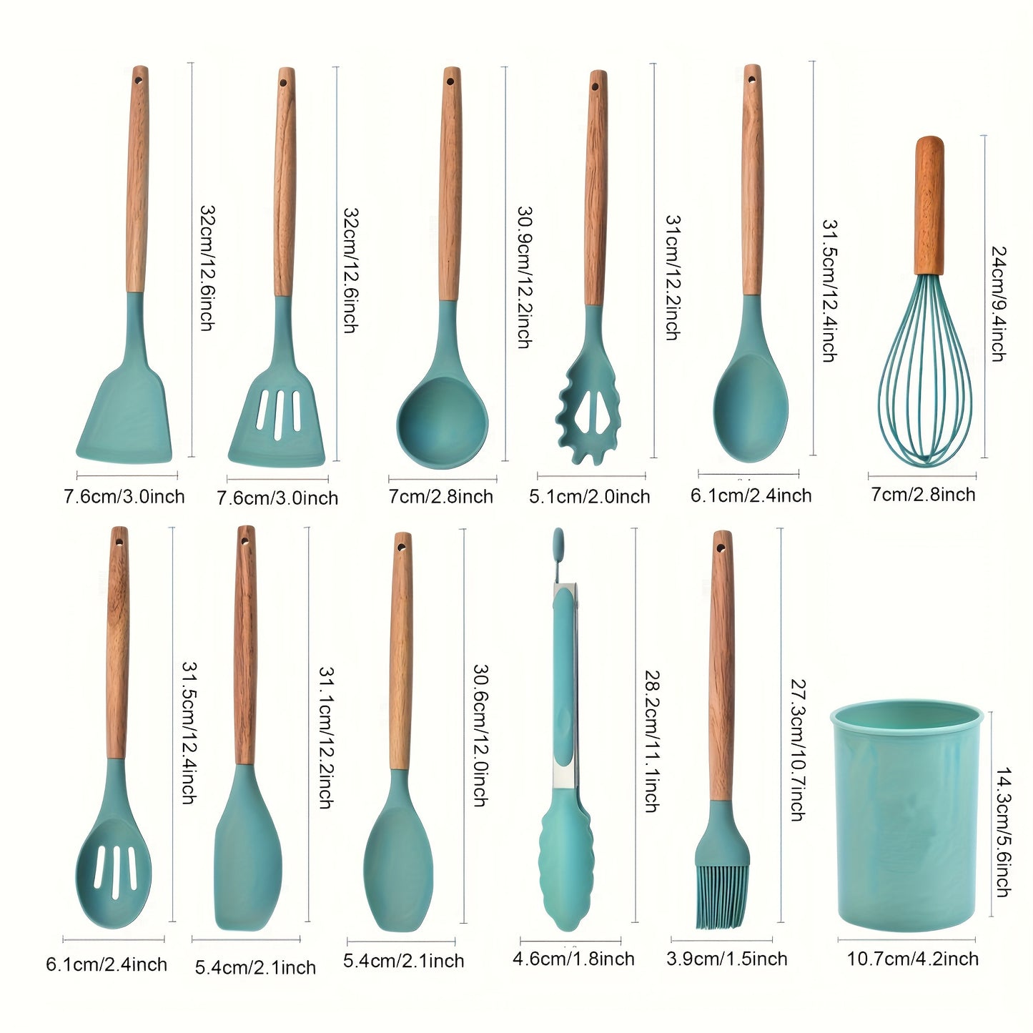 Silicone Cooking Utensils Kitchen Utensil Set