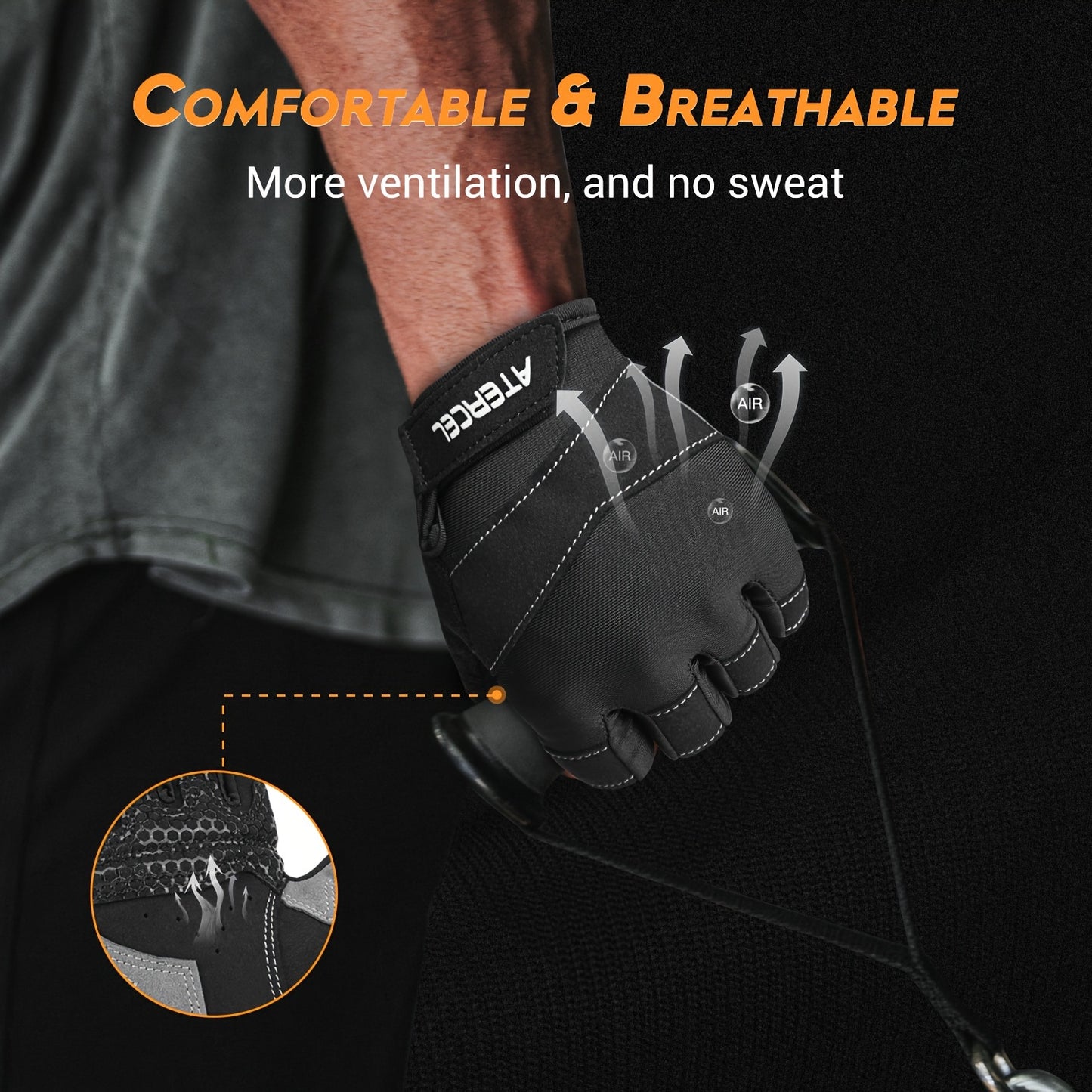 ATERCEL Workout Gloves For Women Men