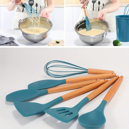 Silicone Cooking Utensils Kitchen Utensil Set