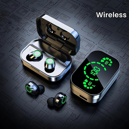 Smart Wireless Earbuds - Digital Display Wireless Charging