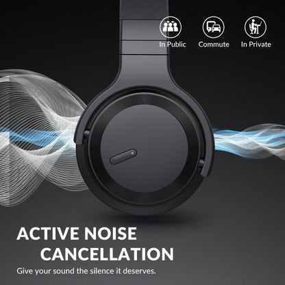 Active Noise Cancelling Headphones Wireless Headphones With Rich Bass