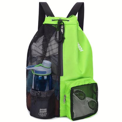 Swimming Bag Mesh Drawstring Backpack