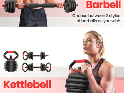 Versatile 6-in-1 Adjustable Dumbbell Set