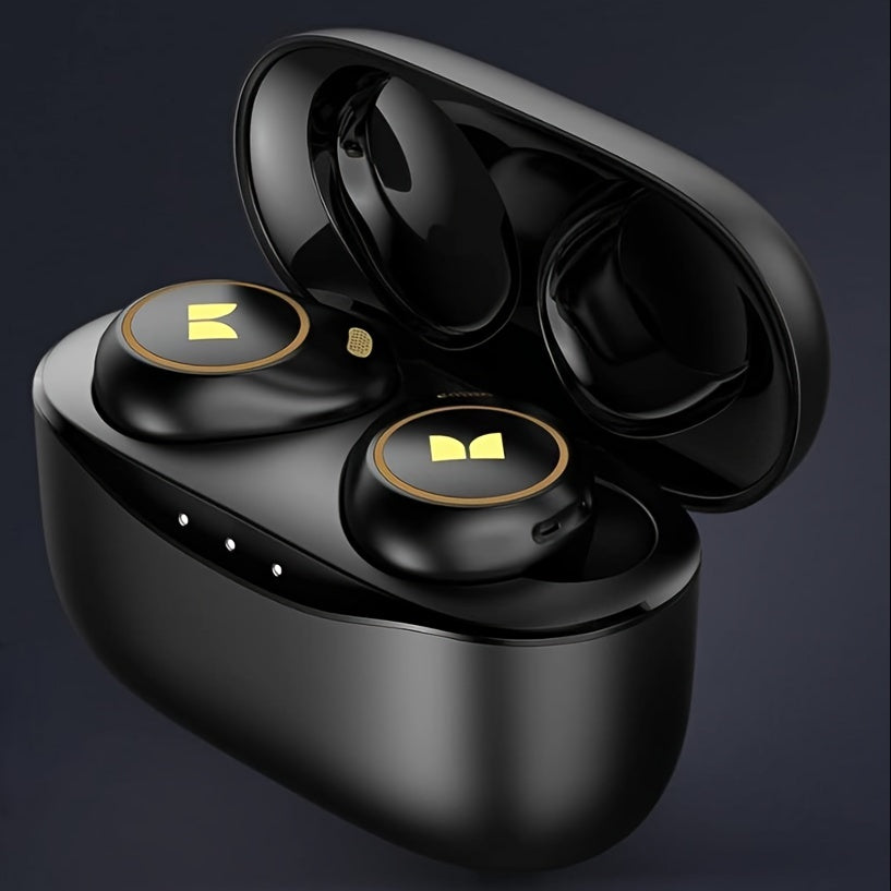 Wireless Monster Earbuds, Headphones with Charging Case