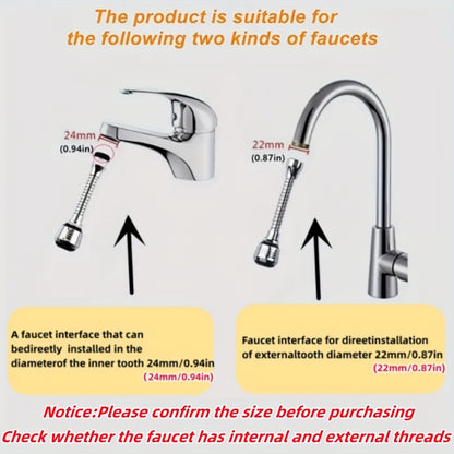 Universal 360° Rotating Kitchen Faucet Extender