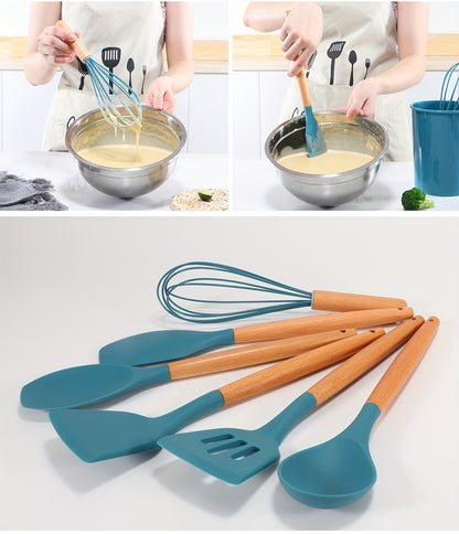 Silicone Cooking Utensils Kitchen Utensil Set