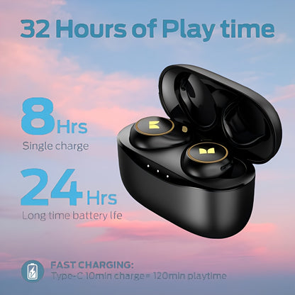 Wireless Monster Earbuds, Headphones with Charging Case