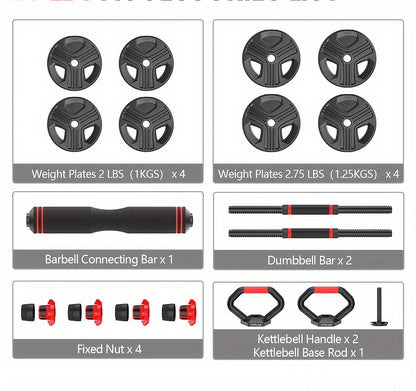 Versatile 6-in-1 Adjustable Dumbbell Set